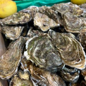 Une bourriche d'huîtres Pierrot Coquillages.