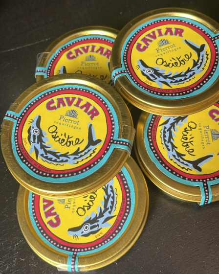 Le caviar osciètre en vente chez Pierrot Coquillages.