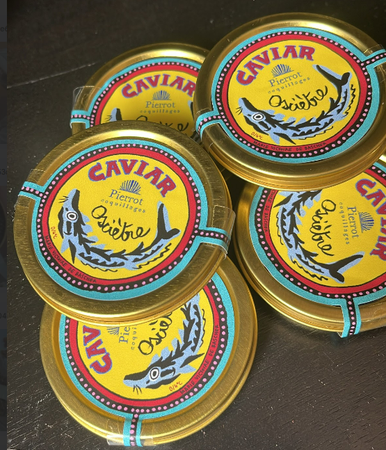 Le caviar osciètre en vente chez Pierrot Coquillages.