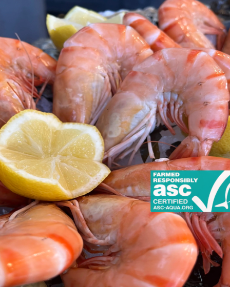 Les crevettes Label ASC en vente chez Pierrot Coquillages.