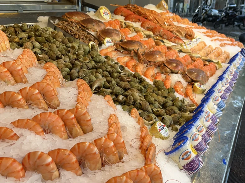 L'étal de Pierrot Coquillages.