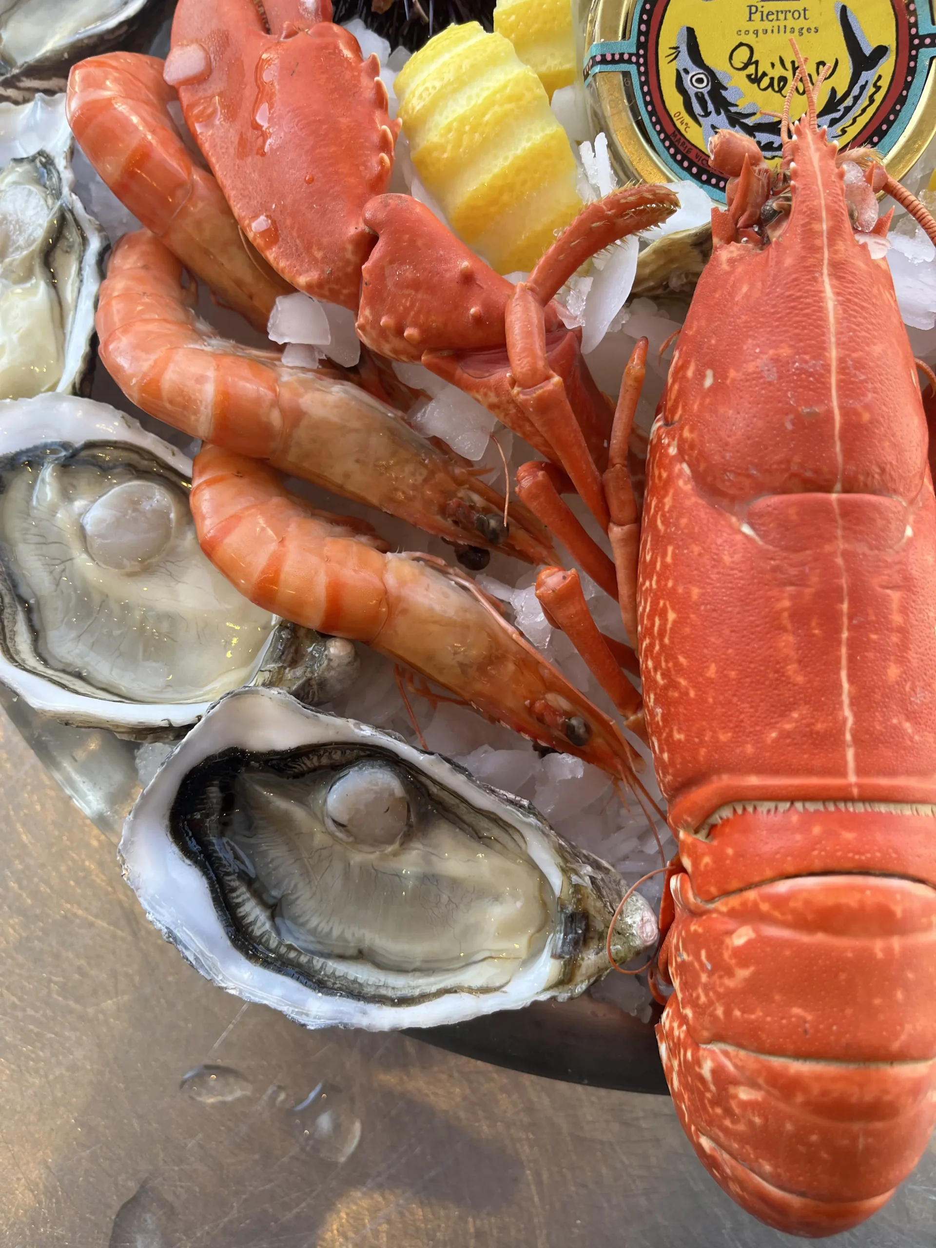 Plateau de fruits de mer frais livré à Marseille par Pierrot Coquillages