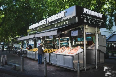 Le kiosque Pierrot Coquillages à Marseille.