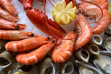 Un plateau de fruits de mer Pierrot Coquillages.